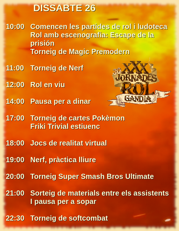 horari dissabte
